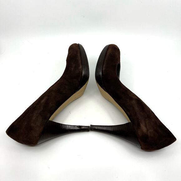 Marc Fisher Destina Brown Suede Pumps Women's 8 US - Picture 7 of 9
